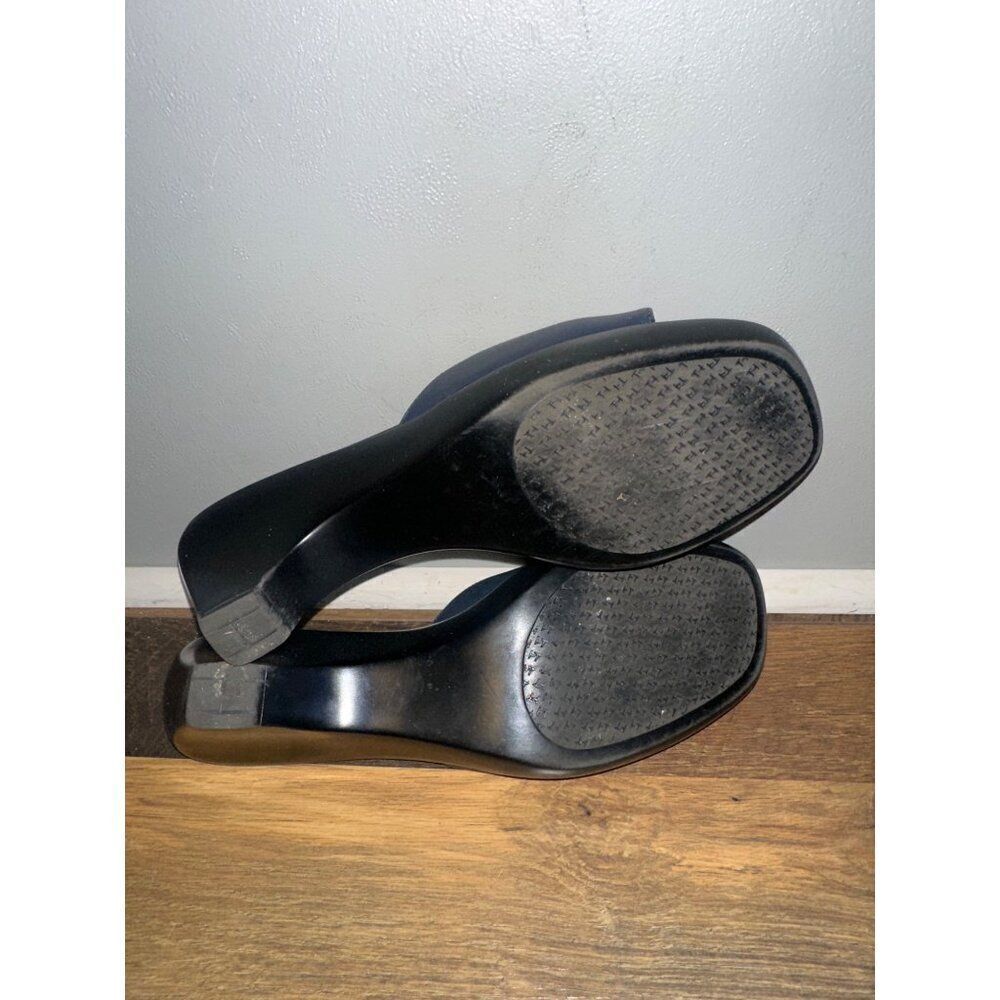Tommy Hilfiger Navy Blue Marie Leather Sandals Size 10 - Picture 11 of 12